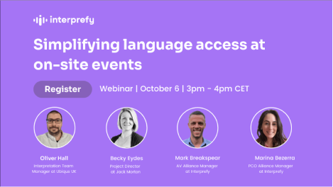 Simplifying language access at on-site events